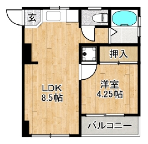 ひまわりマンションの間取り