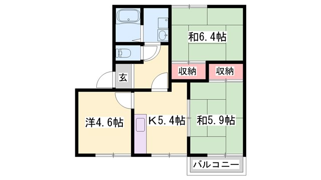 ヴィレッジ　キタの間取り