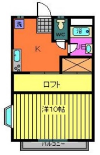 郡山市富久山町福原のアパートの間取り