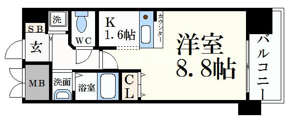 プレサンス京大東の間取り