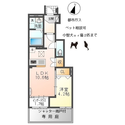 今伊勢町馬寄新築アパートの間取り