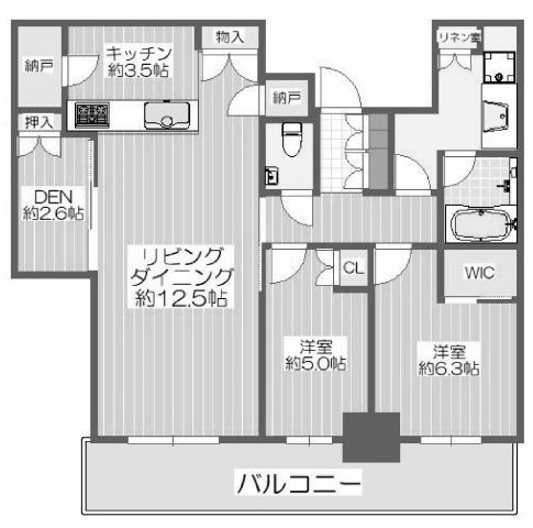 シエリアタワー大阪堀江の間取り