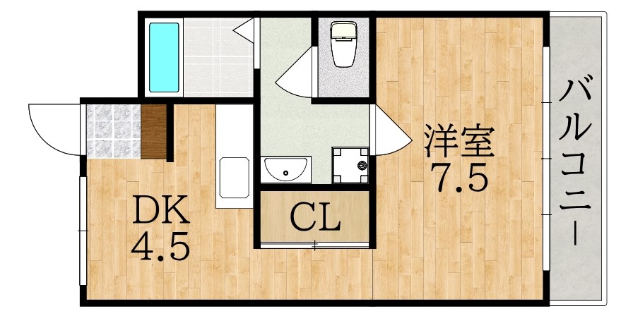 マンションヒライの間取り