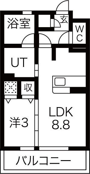 リジョイスリバー1の間取り