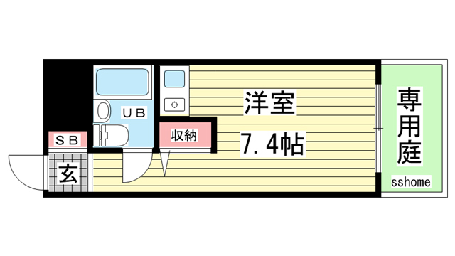 サニーヒル六甲の間取り