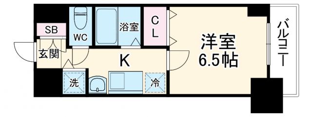 名古屋市中村区太閤通のマンションの間取り