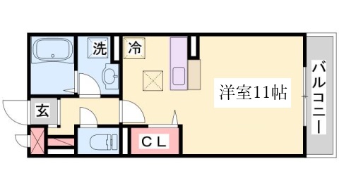 ローズコート芦屋の間取り