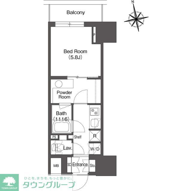 コンフォリア東上野の間取り