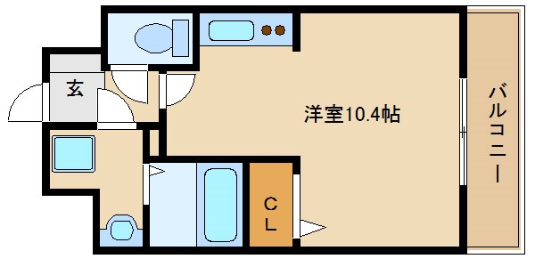 尼崎市西本町のマンションの間取り