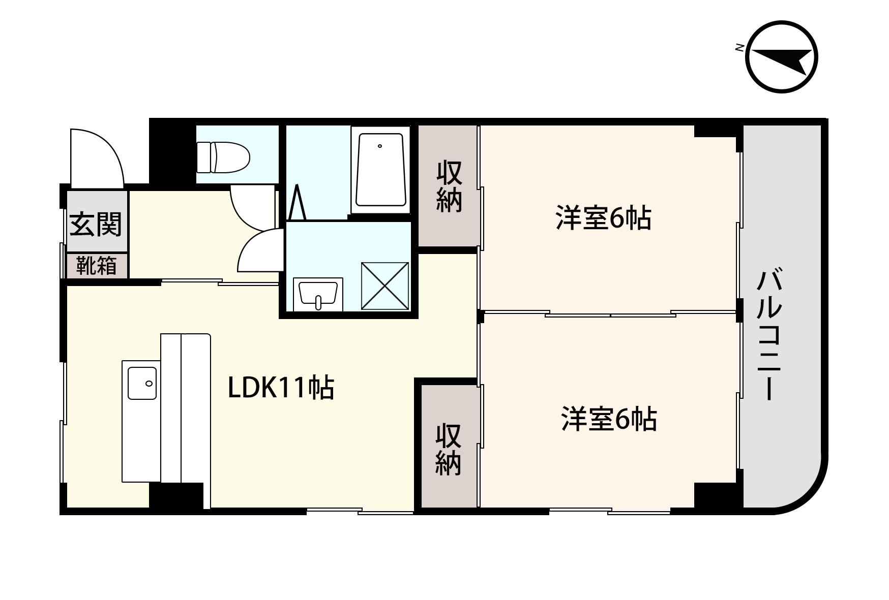 アシスト第3福井マンションIIの間取り