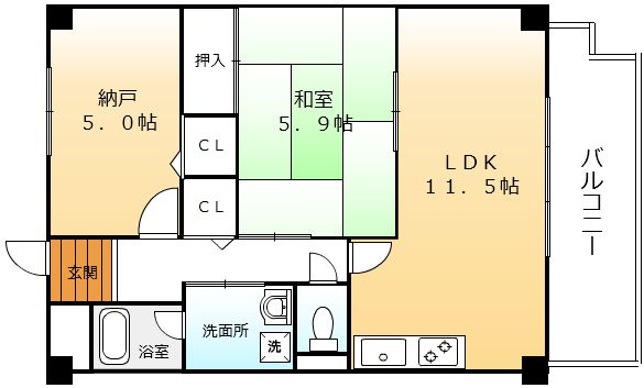 オークス２１の間取り