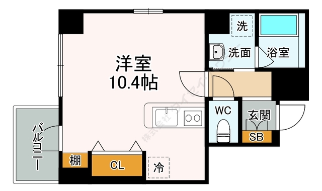 広島市中区大手町のマンションの間取り