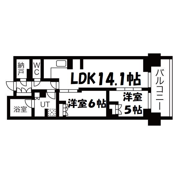 プラウドタワー名古屋伏見の間取り