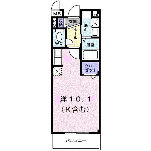 トラッド美里Ｂの間取り