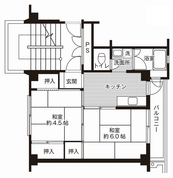 ビレッジハウス八本松3号棟の間取り