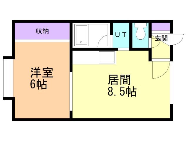 苫小牧市明野新町のアパートの間取り