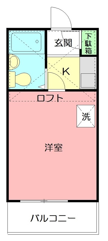 神奈川県藤沢市本町２（アパート）の賃貸物件の間取り