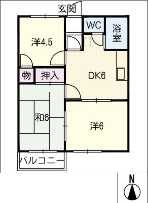 シティハイムＫＯＭＯＲＩの間取り