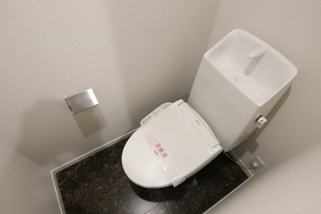トイレ　嬉しい温水洗浄便座付き