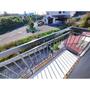 バルコニー　全面棟無し日当たり良好です
