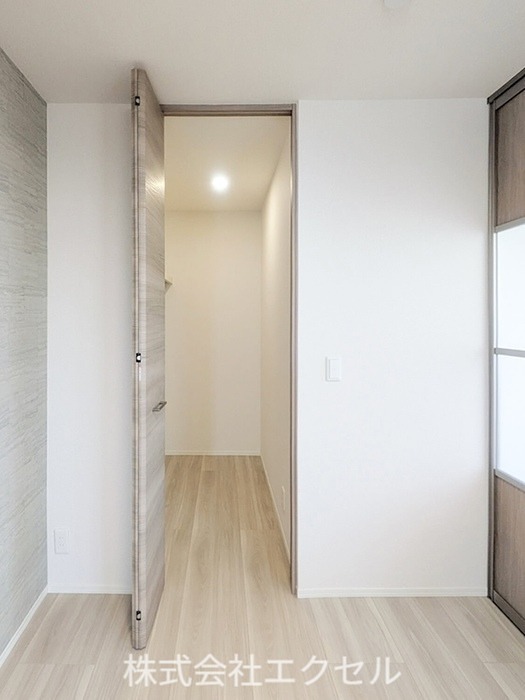 収納　ウォークインクローゼットです。