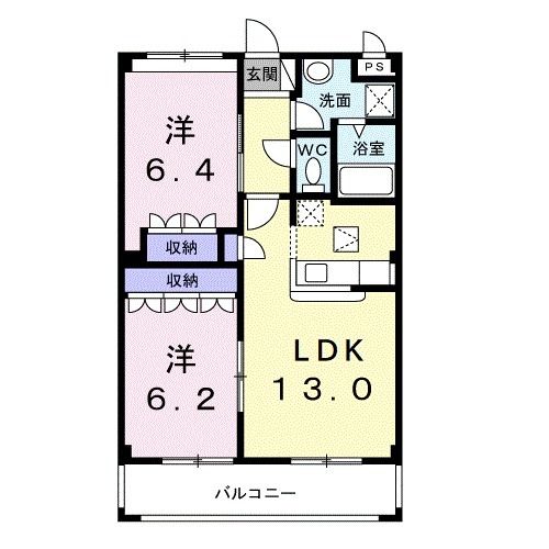 ノア・ヒガシヤモトの間取り