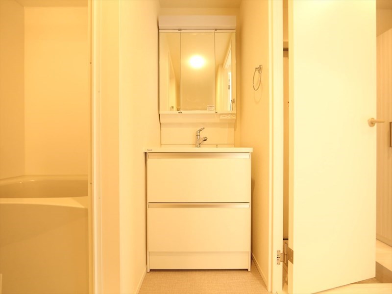 洗面設備　脱衣所　独立洗面台（シャンプードレッサー付）　同仕様写真