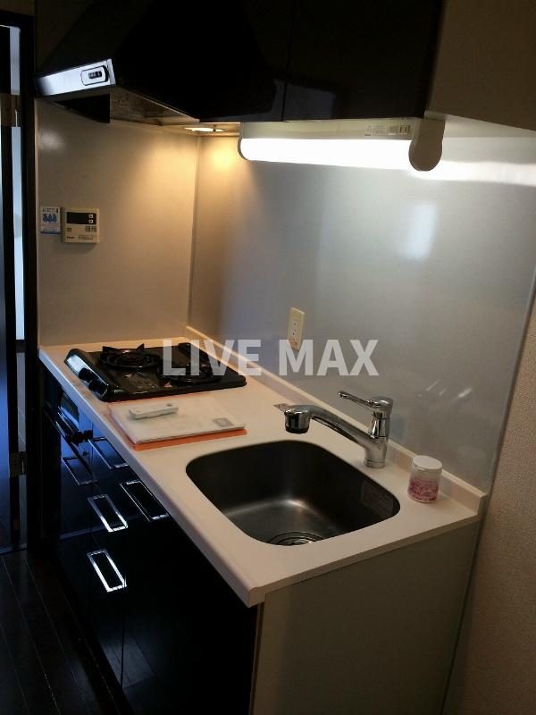 キッチン　グリル・2口ガスコンロ付き♪