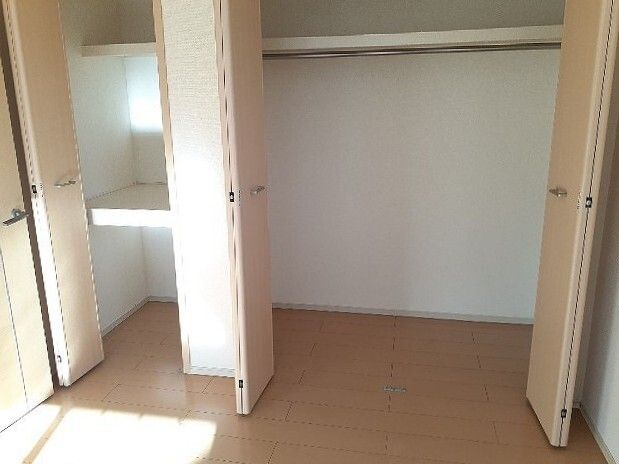 収納　たっぷりとした収納スペースです