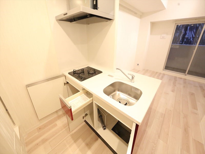 キッチン　システムキッチン（ガス2口コンロ付）カウンターキッチン