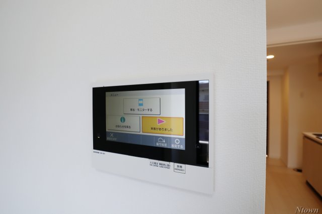 セキュリティ　モニター付きインターホンです