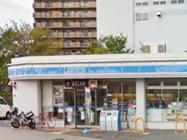 コンビニ　ローソン下新庄六丁目店（コンビニ）まで381m