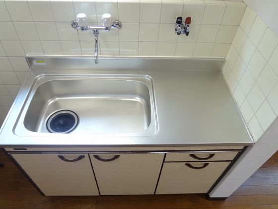 キッチン　キッチンには1口ガスコンロを設置することができます。