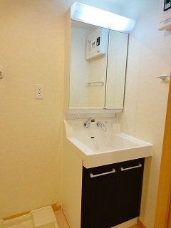 洗面設備　広い洗面スペース