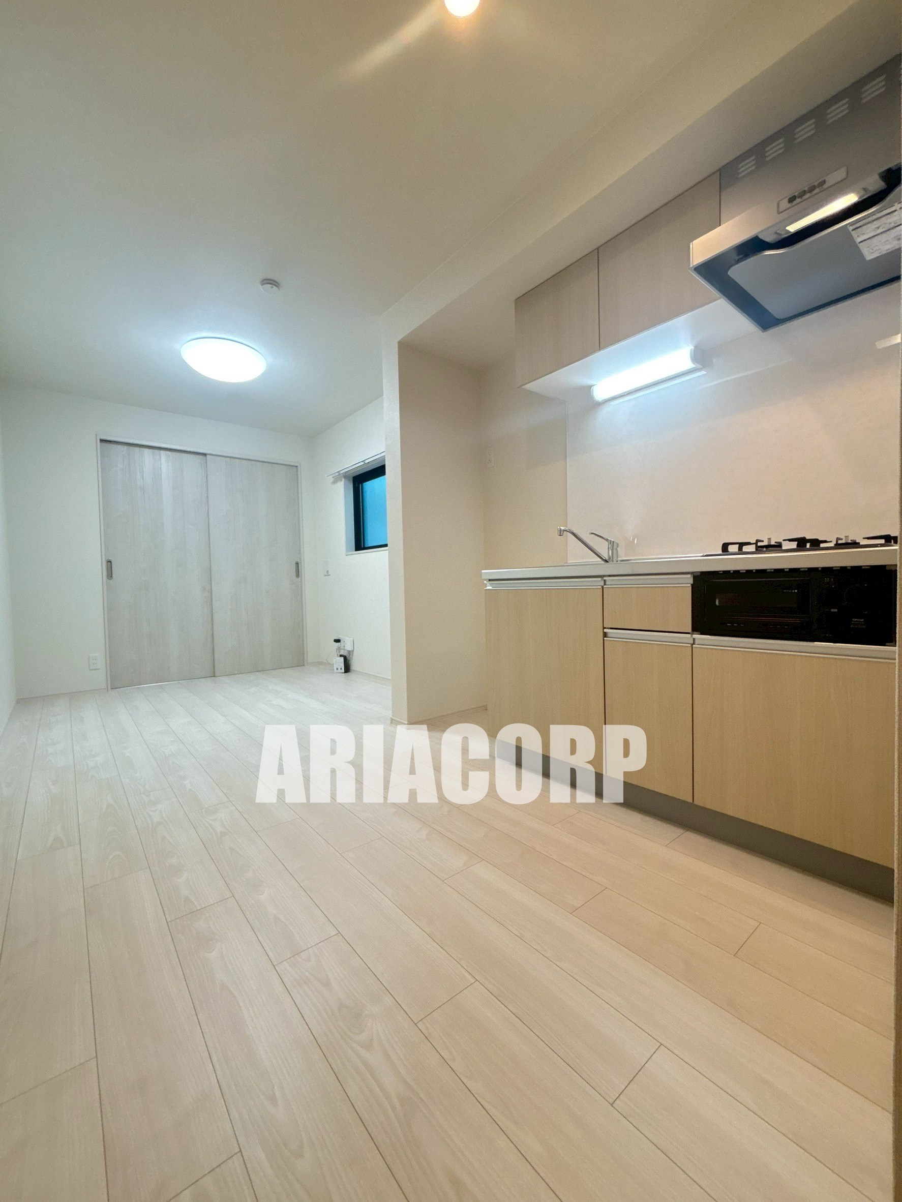 居室・リビング　白を基調としたお洒落なお部屋！奥行きたっぷりの空間です♪