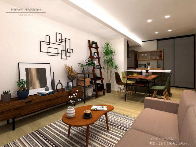 居室・リビング　イメージパースとなります