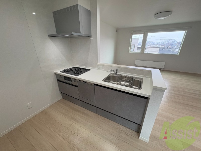 キッチン　システムキッチンなので、すぐお料理に使えます！