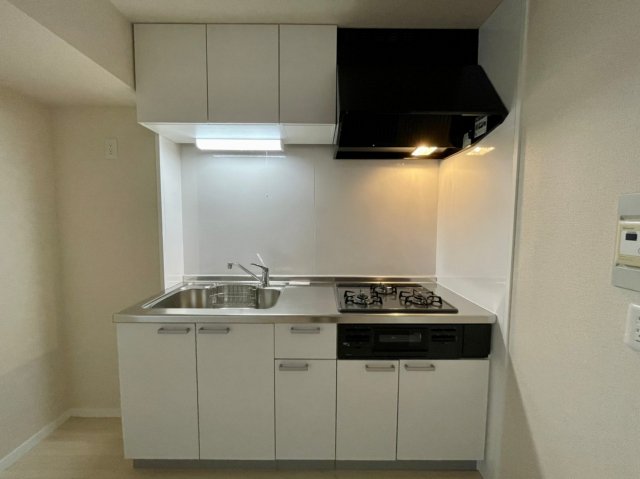 キッチン　コンパクトなキッチンで掃除もラクラク