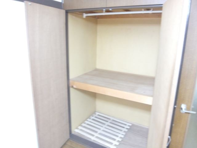 収納　収納も大き目の２段式収納です。