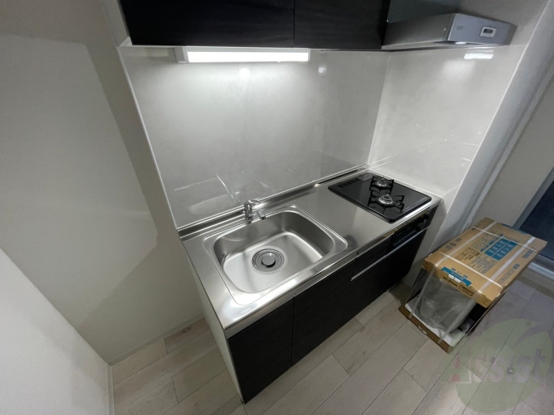 キッチン　洗い場が大きくて洗い物もしやすそうです。