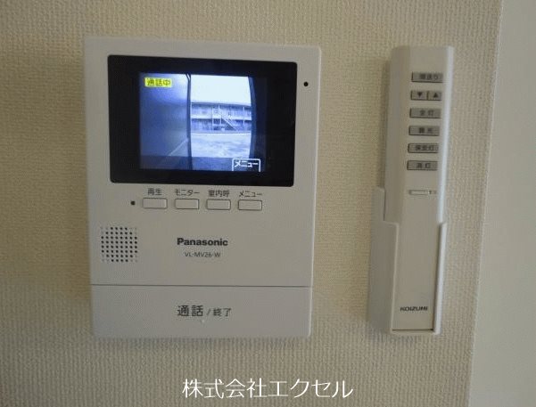 セキュリティ　来訪者を確認できます。