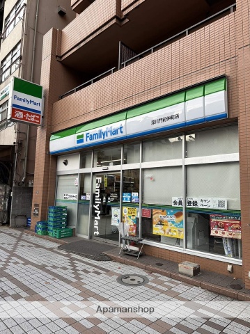 コンビニ　ファミリーマート深川門前仲町店（コンビニ）まで119m