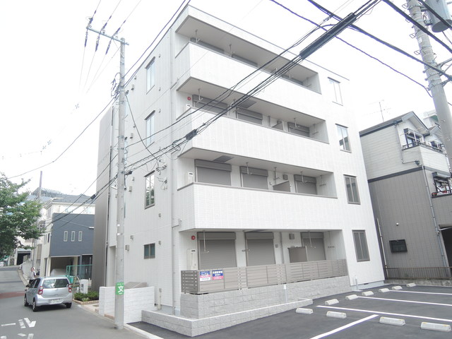 建物外観　へーベルメゾンのペット共生マンション　オートロック付