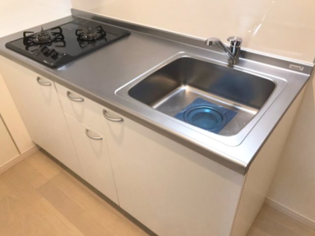 キッチン　ガスコンロ２口付のキッチン
