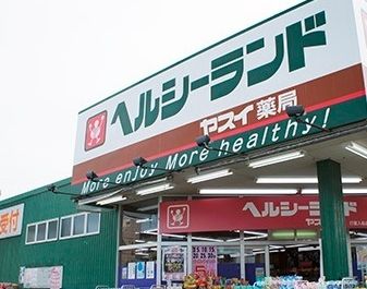 ドラックストア　ヘルシーランドヤスイ薬局（ドラッグストア）まで620m