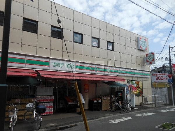 コンビニ　ローソンストア１００府中清水が丘三丁目店（コンビニ）まで77m