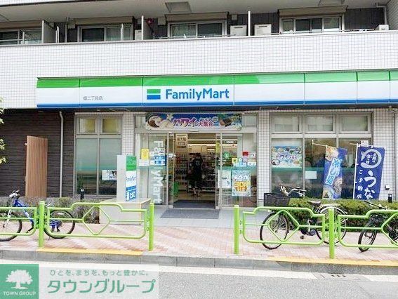 コンビニ　ファミリーマート 佃二丁目店（コンビニ）まで70m