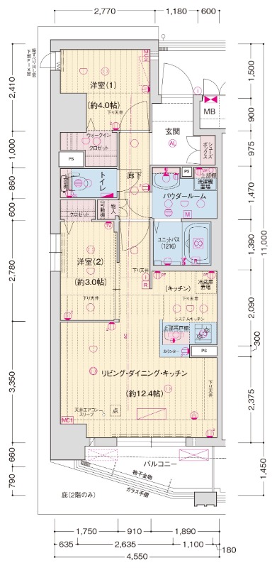 ソルテラスKYOTO西大路 瑠の間取り写真
