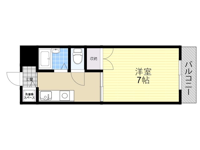 京阪本線 牧野駅 徒歩9分 3階建 築30年の間取り写真