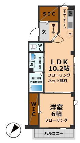 京王井の頭線 永福町駅 徒歩3分 3階建 築7年の間取り写真